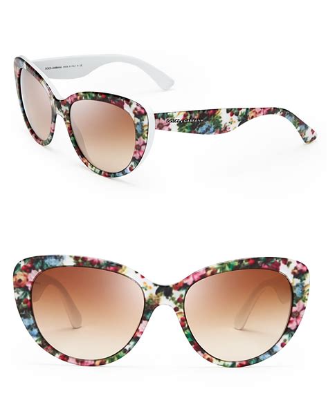 Dolce&Gabbana Women's Flower Cat Eye Sunglasses